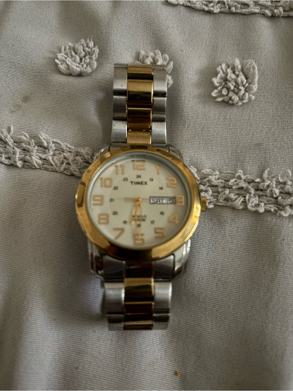 Timex Two-Tone Gold and Silver Analog Watch
